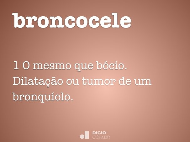 broncocele