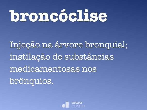 broncóclise
