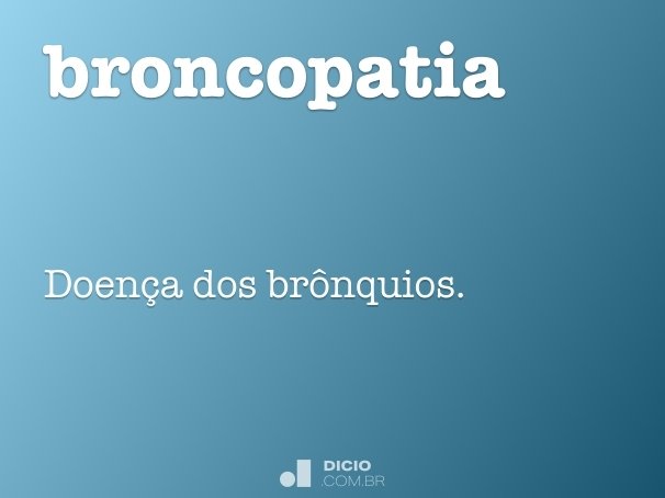 broncopatia