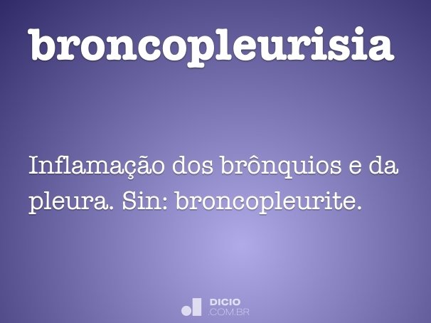 broncopleurisia