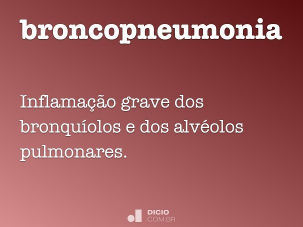 broncopneumonia