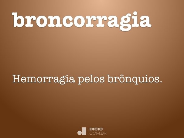 broncorragia