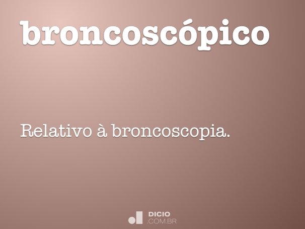 broncoscópico