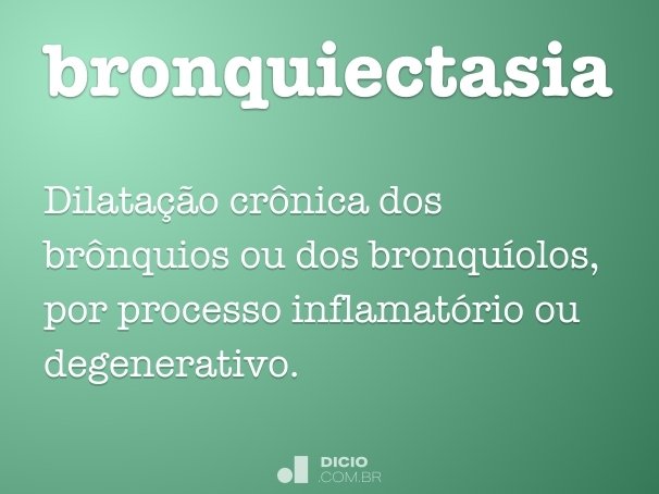 bronquiectasia