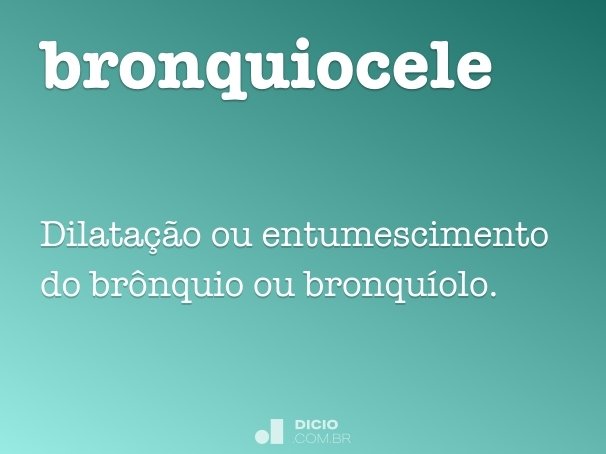 bronquiocele