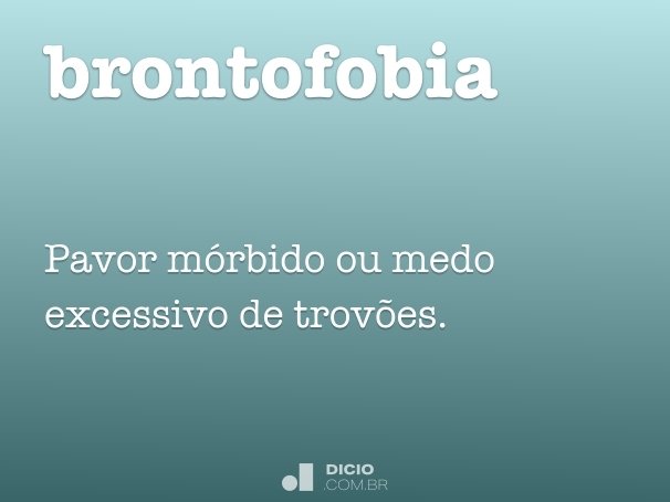 brontofobia
