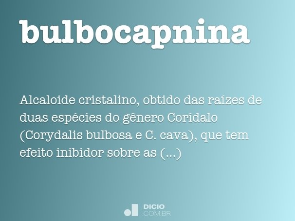 bulbocapnina