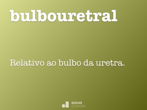 bulbouretral