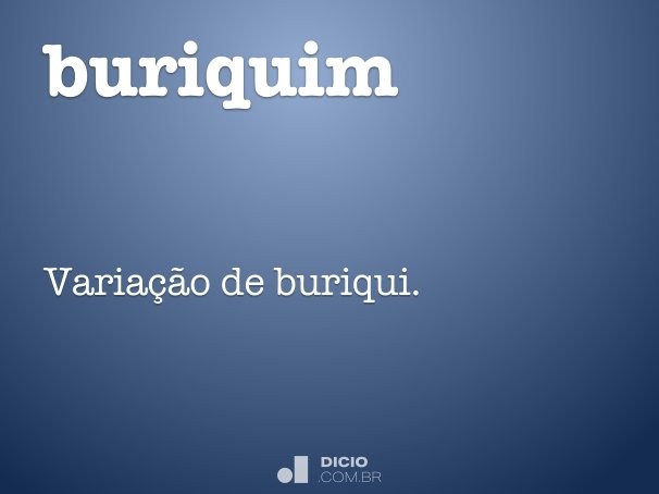 buriquim