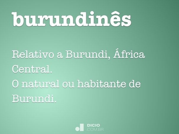 burundinês