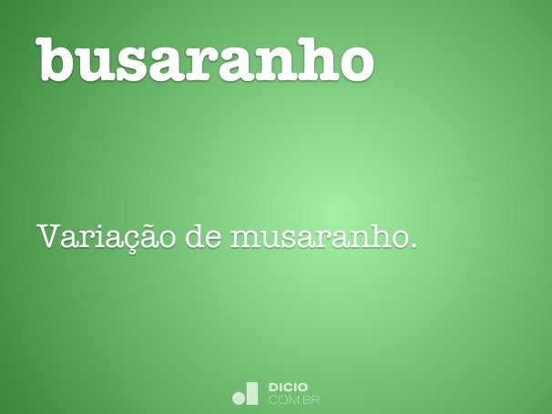 busaranho