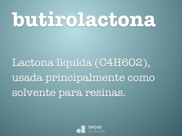 butirolactona