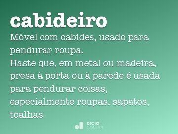 Cabideiro - Dicio, Dicionário Online de Português