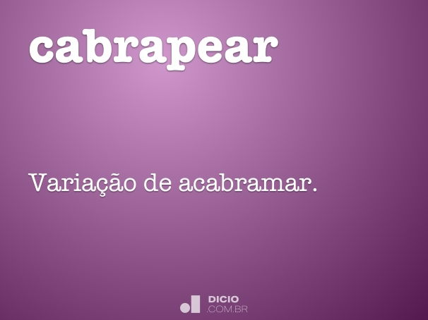 cabrapear