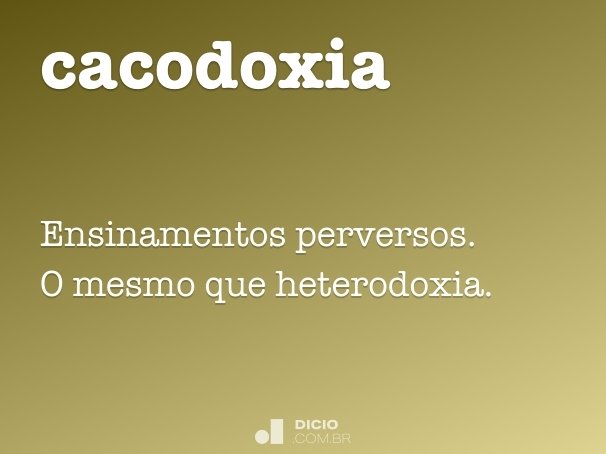 cacodoxia