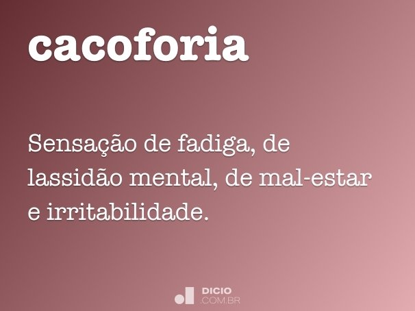 cacoforia