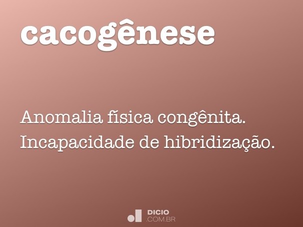 cacogênese