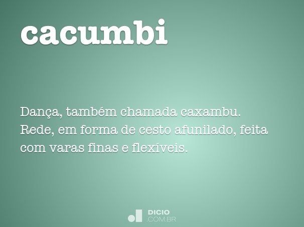 cacumbi