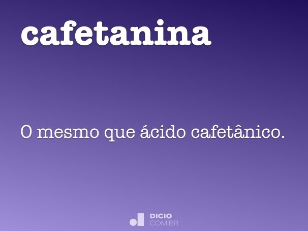 cafetanina
