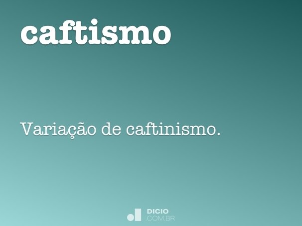 caftismo