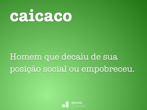 Caí - Dicio, Dicionário Online de Português