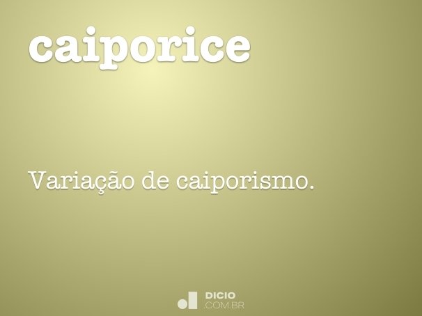 caiporice