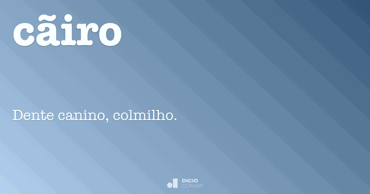 Cãiro Dicio, Dicionário Online de Português