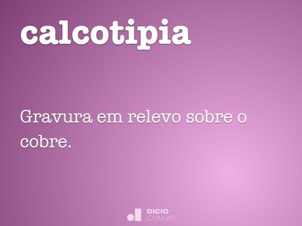 calcotipia