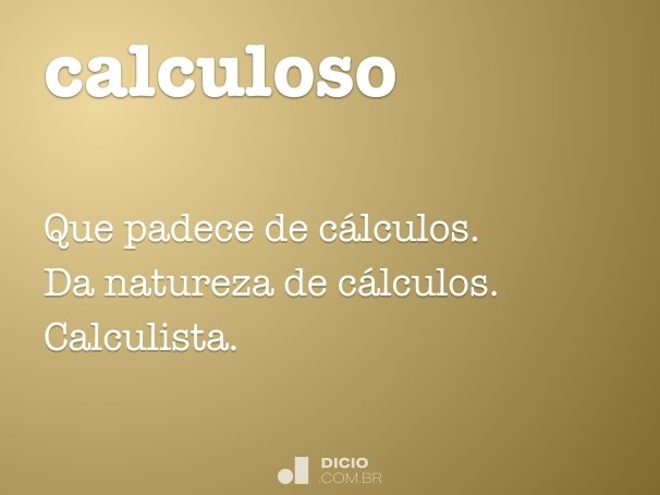 calculoso