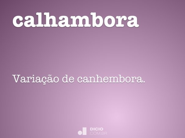 calhambora