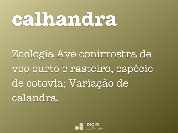calhandra