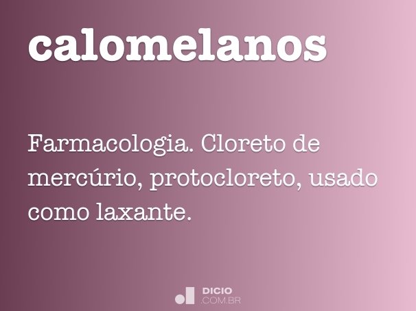 calomelanos
