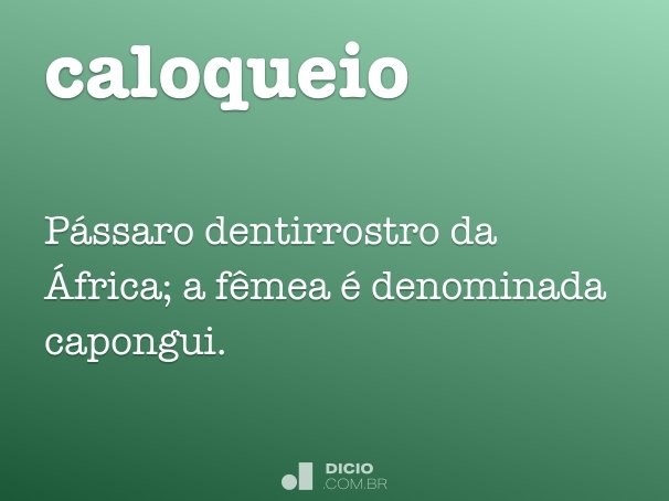 caloqueio
