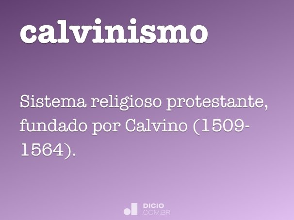 calvinismo