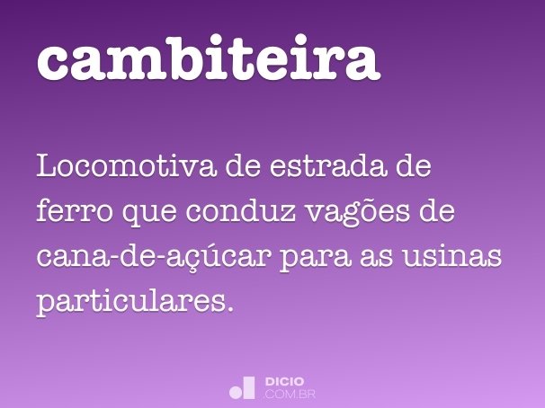 Cambito - Dicio, Dicionário Online de Português