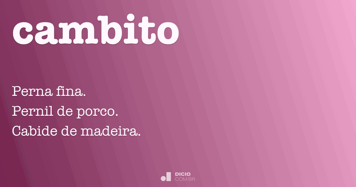 Gambito - Dicio, Dicionário Online de Português