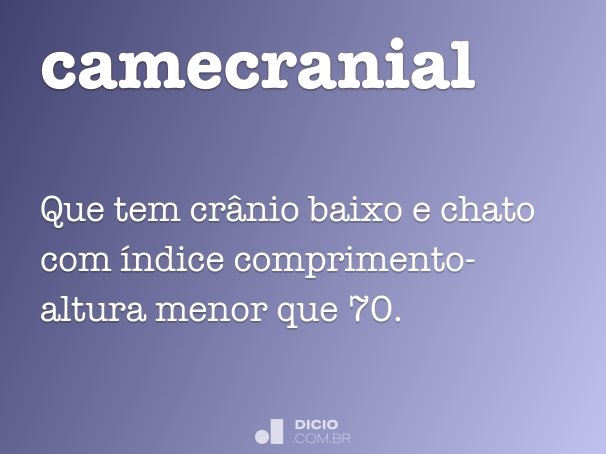 camecranial