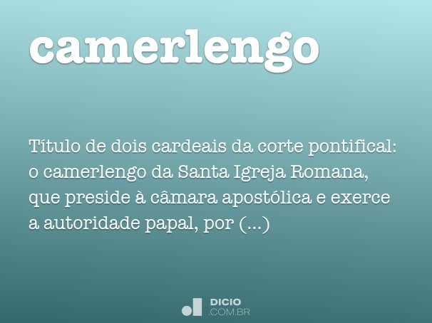camerlengo