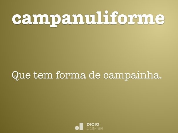 campanuliforme