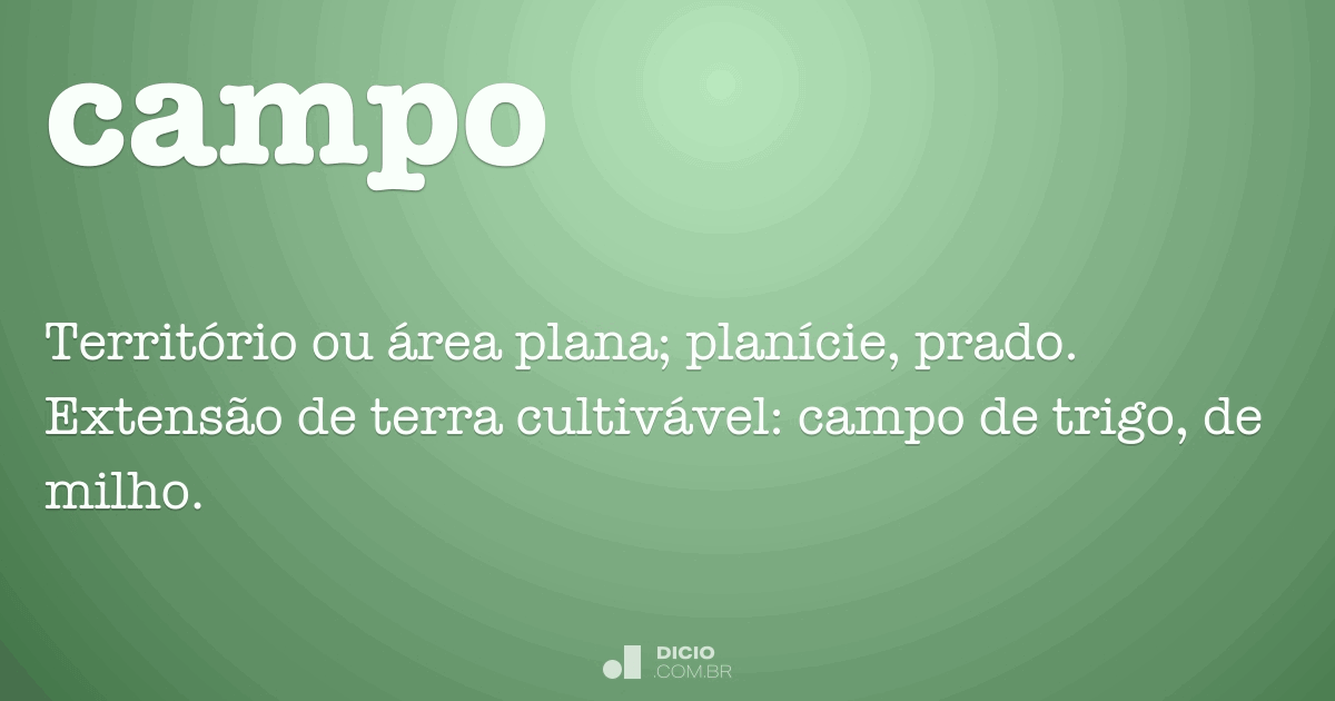 Campo Dicio, Dicionário Online de Português