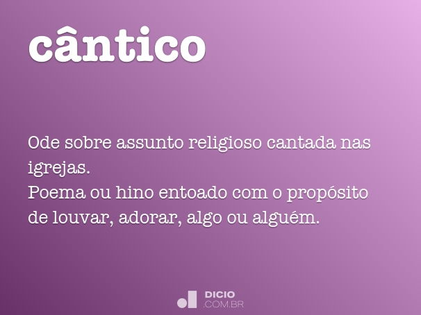 cântico