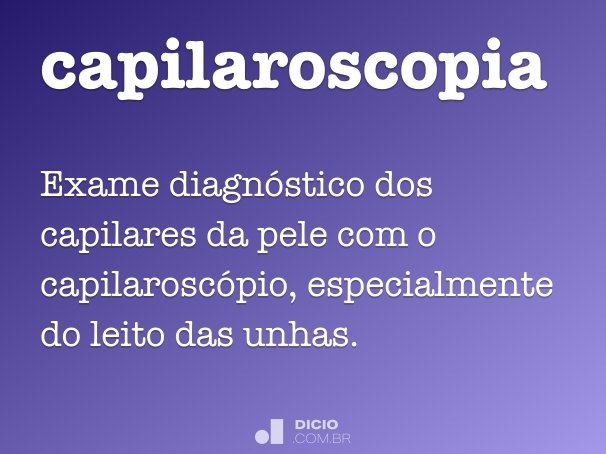 capilaroscopia