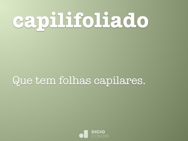 capilifoliado