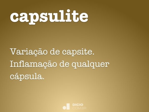 capsulite