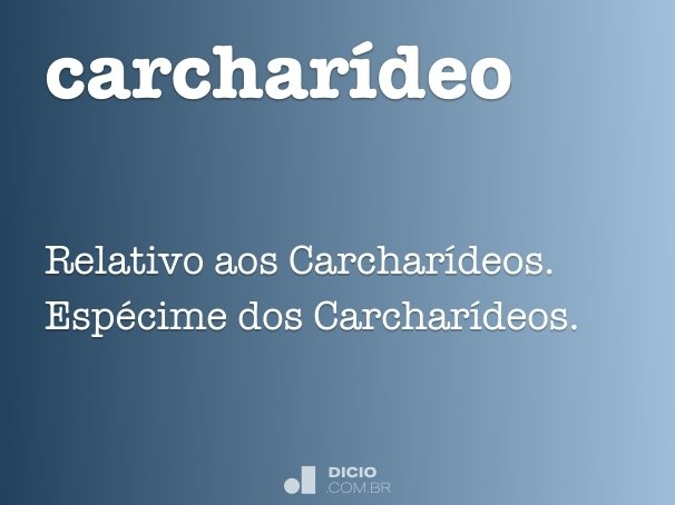 carcharídeo