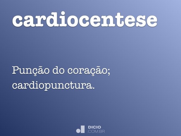 cardiocentese