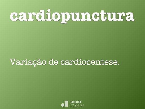 cardiopunctura
