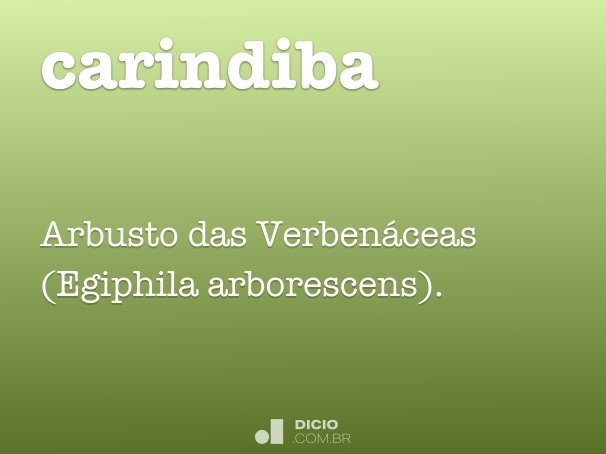 carindiba