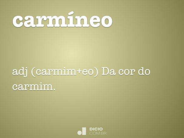 carmíneo