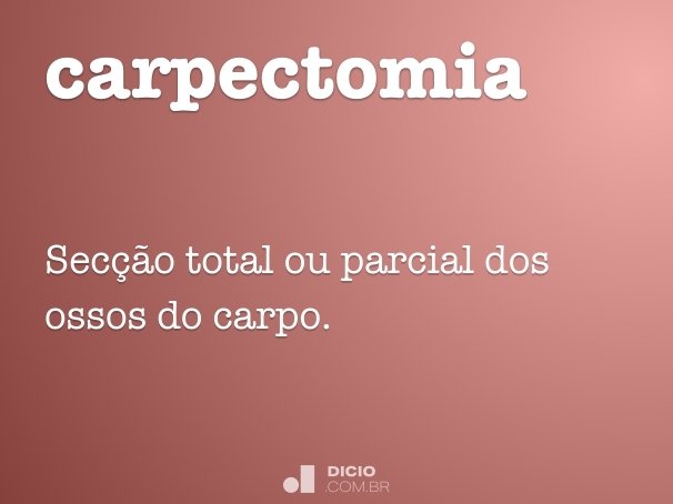 carpectomia